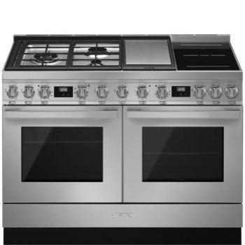 Smeg CPF120IGMPX Portofino kombinált tűzhely inox 120cm kép