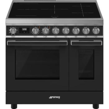 Smeg CPF92IMA Portofino indukciós tűzhely 2 sütőtér antracit 90cm kép