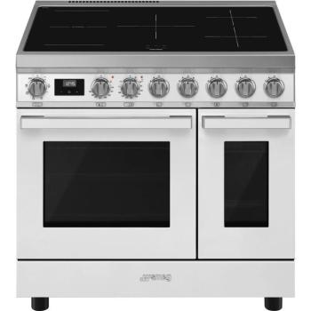 Smeg CPF92IMWH Portofino indukciós tűzhely 2 sütőtér fehér 90cm kép