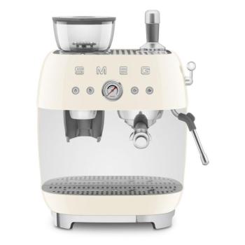 Smeg EGF03CREU őrlővel kombinált espresso kávéfőző retro bézs kép