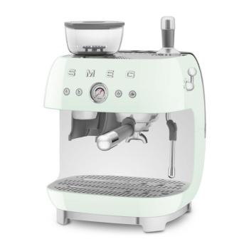 Smeg EGF03PGEU őrlővel kombinált espresso kávéfőző retro világoszöld