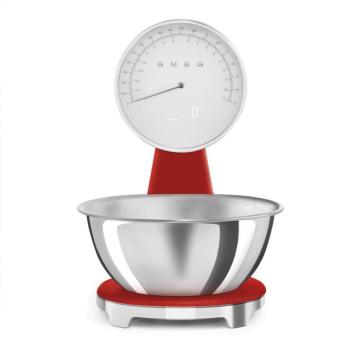 Smeg KSF01RDWW retro asztali mérleg piros kép