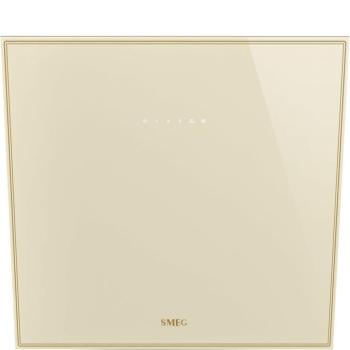 Smeg KV26P Colonial fali döntött páraelszívó 60cm bézs üveg arany szerigráfiával kép