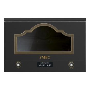 Smeg MP722AO beépíthető mikrohullámú sütő Colonial antracit kép