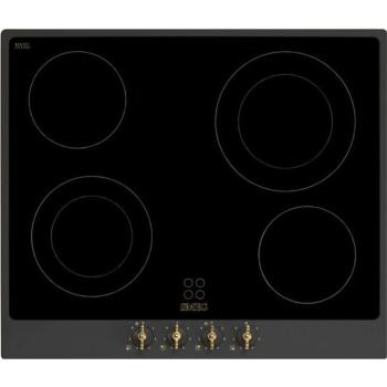 Smeg P864AO Coloniale beépíthető üvegkerámia főzőlap antracit/bronz 60cm