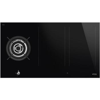 Smeg PM3953D Wok gázégővel kombinált indukciós lap 90cm