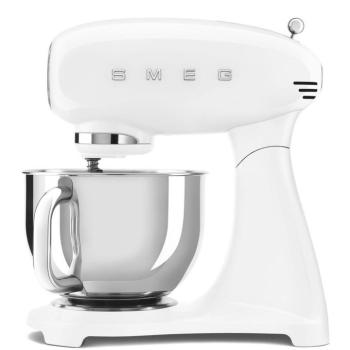 Smeg SMF05WHEU retro konyhai robotgép fehér test és talp kép
