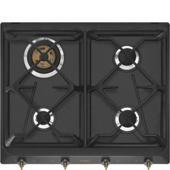 Smeg SRV864AOGH Coloniale beépíthető gázlap antracit/bronz 60cm kép