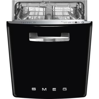 Smeg STFABBL3 beépíthető mosogatógép fekete 60cm 50-es évek stílusa kép