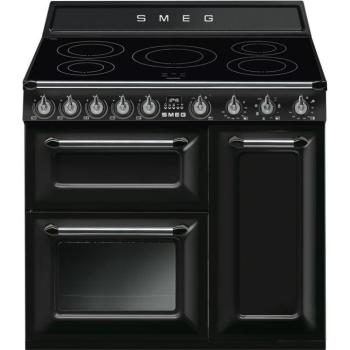 Smeg TR93IBL2 Victoria szabadonálló indukciós tűzhely 3 sütőtér 90cm széles fekete kép