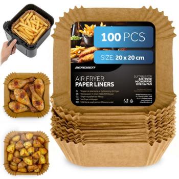 Sütőpapír fritőzbetétekhez 20 cm Berdsen - 100 db kép