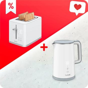 Tefal KO693110 Sense fehér + kenyérpirító Tefal TT693110 Sense 2S kép