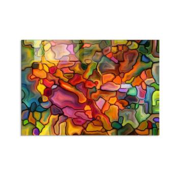 Wallity Decorative Tempered Glass Painting Multicolor 1124 (70 x 100) kép