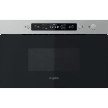Whirlpool MBNA920X beépíthető mikrohullámú sütő inox grilles 22L kép