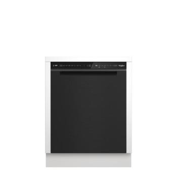 Whirlpool W7U HS61BS pult alá építhető mosogatógép Black Stain előlappal kép