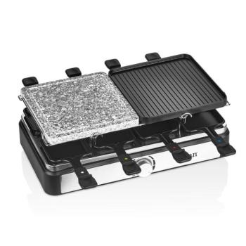Zilan ZLN8863 raclette grill, 1500 W, 2 az 1-ben, alumínium sütőlap, tapadásmentes bevonat, hőfokszabályozó, kiegészítők kép